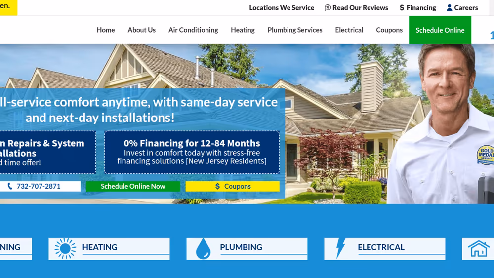 Home Services WordPress Website project visual