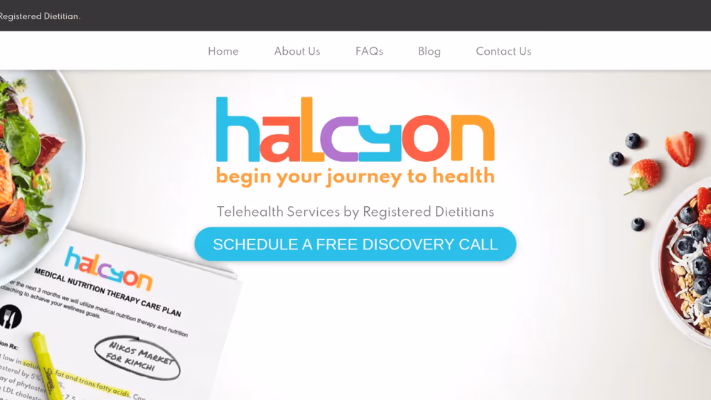 Halcyon Health Website project visual
