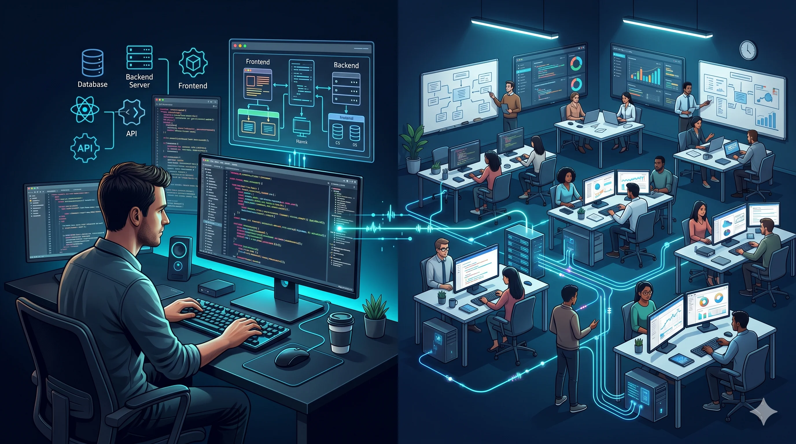 Remote Full Stack Developer vs Local Agency: A Practical Guide for Business Owners blog visual